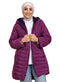 Purple Long Double Face Jacket - Khotwh